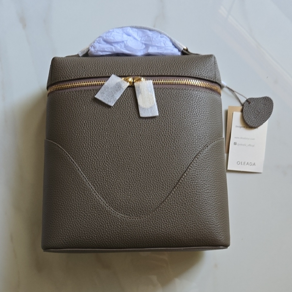 Oleada Leather Anchor Bag In Ash